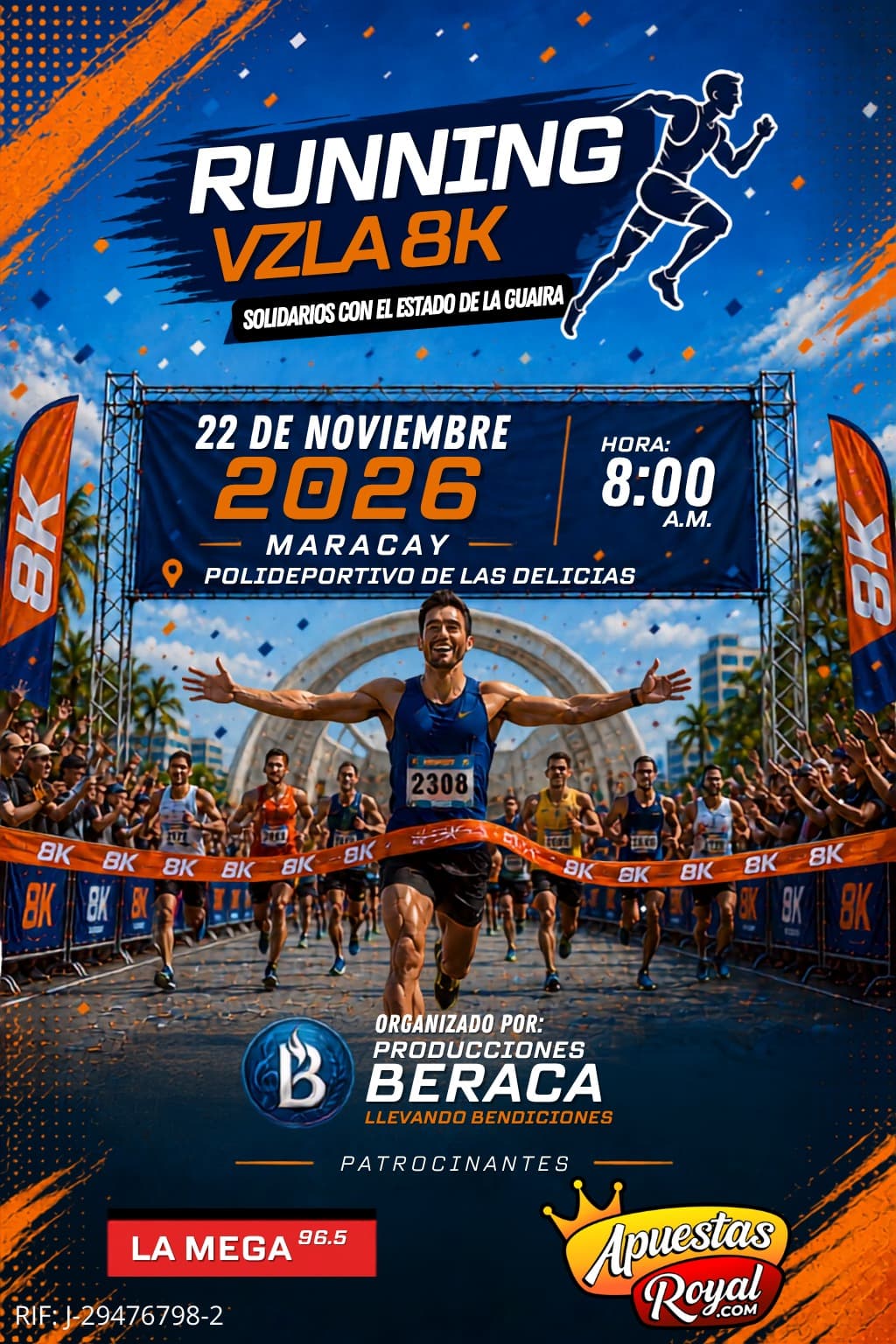Running Vzla 8K Hero
